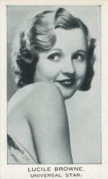 1934 Teofani Modern Movie Stars & Cinema Celebrities #NNO Lucile Browne Front