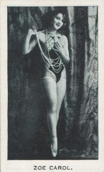 1934 Teofani Modern Movie Stars & Cinema Celebrities #NNO Zoe Carol Front