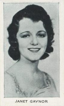 1934 Teofani Modern Movie Stars & Cinema Celebrities #NNO Janet Gaynor Front