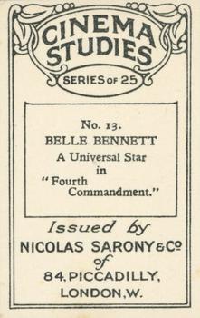 1929 Nicolas Sarony Cinema Studies #13 Belle Bennett Back