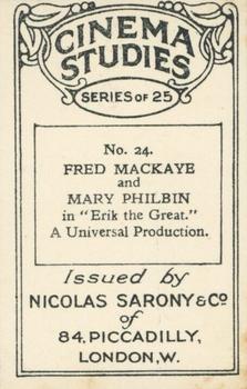 1929 Nicolas Sarony Cinema Studies #24 Fred MacKaye / Mary Philbin Back