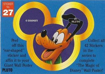 1992 Dynamic Marketing The Magic of Disney Stickers #27 Pluto Front