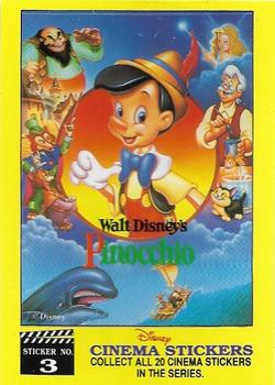 1992 Dynamic Marketing The Magic of Disney Stickers - Cinema Stickers #3 Pinocchio Front
