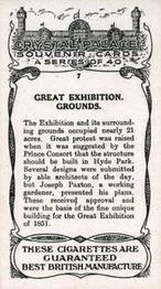 1937 Hill's Crystal Palace #7 Great Exhibition, Grounds Back