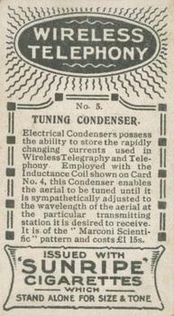 1923 Hill's Wireless Telephony Marconiphone Series #5 Tuning Condenser Back