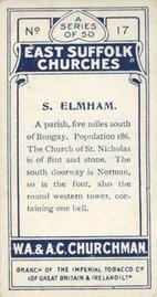 1912 Churchman's East Suffolk Churches #17 South Elmham Back