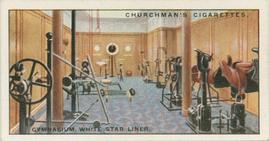 1930 Churchman's Life in a Liner (Small) #12 Gymnasium on a White Star Liner Front