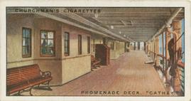 1930 Churchman's Life in a Liner (Small) #19 Promenade Deck Front