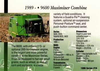 1996 John Deere Limited Edition #10 9600 Maximizer™ Combine Back
