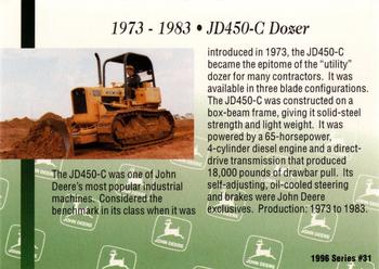 1996 John Deere Limited Edition #31 JD450-C Dozer Back
