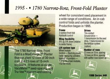 1996 John Deere Limited Edition #40 1780 Narrow-Row, Front-Fold Planter Back