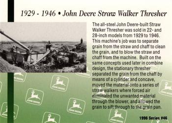 1996 John Deere Limited Edition #46 John Deere Straw Walker Thresher Back