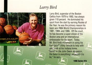 1996 John Deere Limited Edition #74 Larry Bird Back