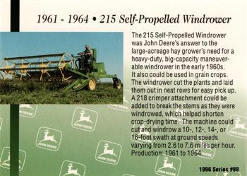 1996 John Deere Limited Edition #88 215 Self-Propelled Windrower Back