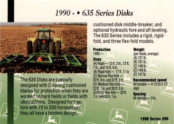 1996 John Deere Limited Edition #90 635 Series Disks Back