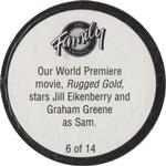 1995 The Family Channel POGs #6 Rugged Gold Back