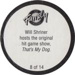 1995 The Family Channel POGs #8 That's My Dog Back