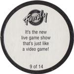 1995 The Family Channel POGs #9 Masters of the Maze Back