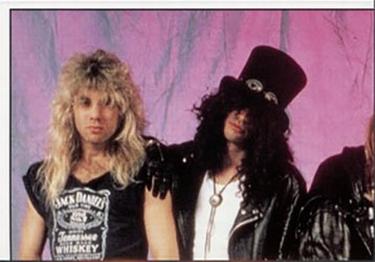 1990 Panini Smash Hits Stickers #50 Guns N' Roses Front