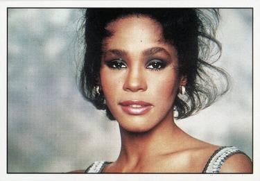 1990 Panini Smash Hits Stickers #54 Whitney Houston Front