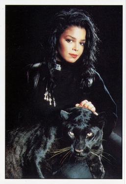 1990 Panini Smash Hits Stickers #61 Janet Jackson Front