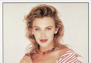 1990 Panini Smash Hits Stickers #73 Kylie Minogue Front