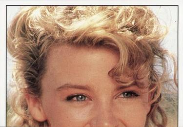 1990 Panini Smash Hits Stickers #75 Kylie Minogue Front