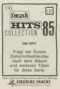 1985 Panini Smash Hits (German Edition) #133 Tom Petty Back