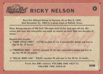 1991 EMI Legends of Rock & Roll #1 Ricky Nelson Back