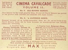 1940 Wix Cinema Cavalcade (2nd Series, Volume II) #8 All-Round Genius Back