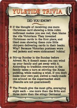2002-05 Horrible Histories Wild 'n' Wicked - Horrible Christmas Flip 'n' Flick #NNO Yuletide Trivia Back