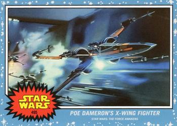 2024 Topps Living Star Wars #495 Poe Dameron’s X-Wing Fighter Front