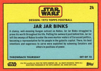 2024 Topps Throwback Thursday Star Wars #24 Jar Jar Binks Back