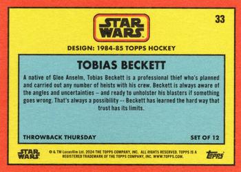 2024 Topps Throwback Thursday Star Wars #33 Tobias Beckett Back
