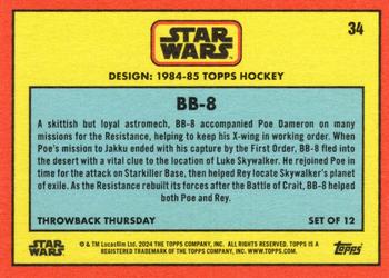 2024 Topps Throwback Thursday Star Wars #34 BB-8 Back