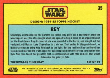 2024 Topps Throwback Thursday Star Wars #35 Rey Back