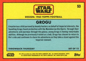 2024 Topps Throwback Thursday Star Wars #53 Grogu Back