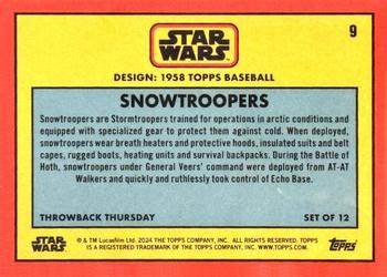 2024 Topps Throwback Thursday Star Wars - Bronze #9 Snowtroopers Back