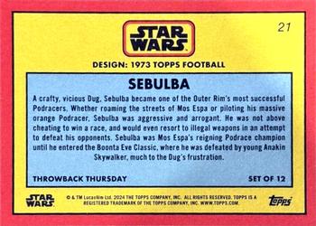 2024 Topps Throwback Thursday Star Wars - Bronze #21 Sebulba Back