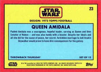 2024 Topps Throwback Thursday Star Wars - Bronze #23 Queen Amidala Back