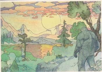 1996 Dark Horse Paul Chadwick Watercolors #33 Alpine Sunset Front