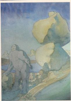 1996 Dark Horse Paul Chadwick Watercolors #45 Stacked Boulders Front