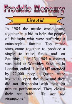 2005 Ian Stevenson Freddie Mercury #14 Live Aid Back