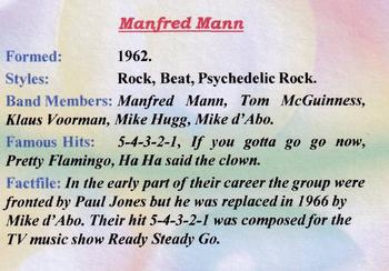 2019 Ian Stevenson Bands of the 60s #25 Manfred Mann Back