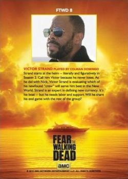 2016 Fear The Walking Dead Season 2 Promo #FTWD8 Victor Strand Back