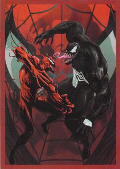 2023 Panini Marvel Spider-Man Welcome to the Spider-Verse Sticker Collection #28 Carnage / Venom Front