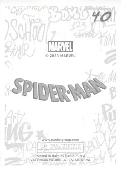2023 Panini Marvel Spider-Man Welcome to the Spider-Verse Sticker Collection #40 Gwenom / Matt Murdock Back