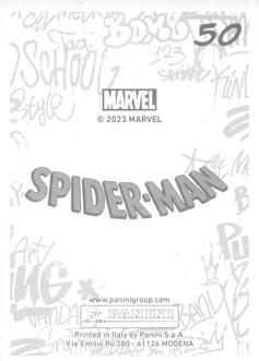 2023 Panini Marvel Spider-Man Welcome to the Spider-Verse Sticker Collection #50 Spider-Man 2099 Back