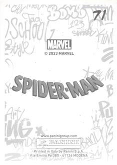 2023 Panini Marvel Spider-Man Welcome to the Spider-Verse Sticker Collection #71 The Atlas Back