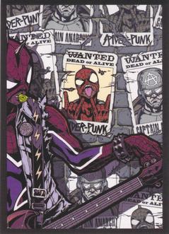 2023 Panini Marvel Spider-Man Welcome to the Spider-Verse Sticker Collection #74 Spider-Punk Front
